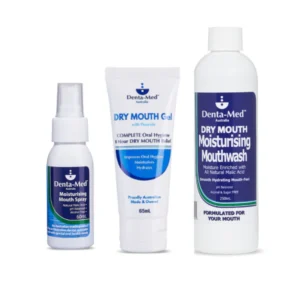 Denta-Med Dry Mouth Moisturising BUNDLE_2 (60mL Spray, 65mL Gel, 250mL Mouthwash)
